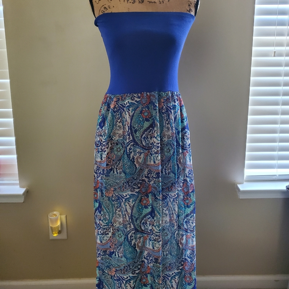 Tube top maxi dress